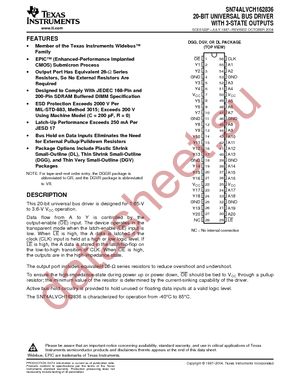 74ALVCH162836DLG4 datasheet  